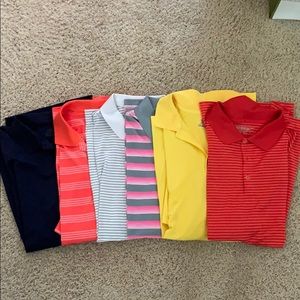 Six Nike men’s golf polos